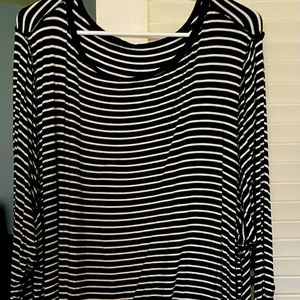 Plus size long sleeve knee length dress